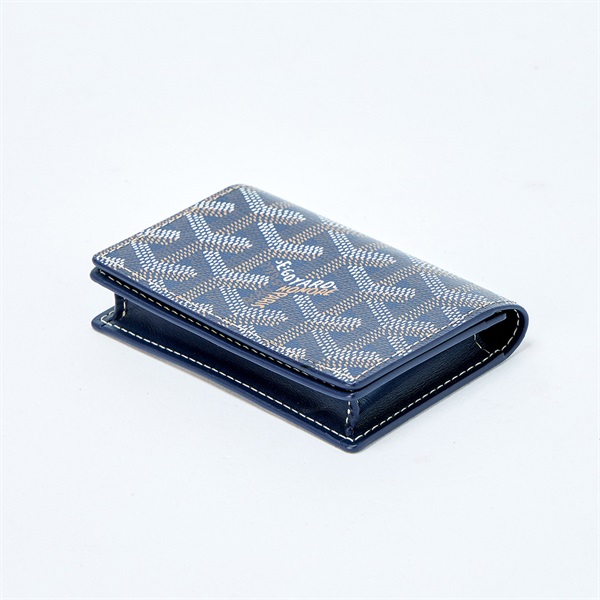 GOYARD カードケース ネイビー PVC レザーの画像2