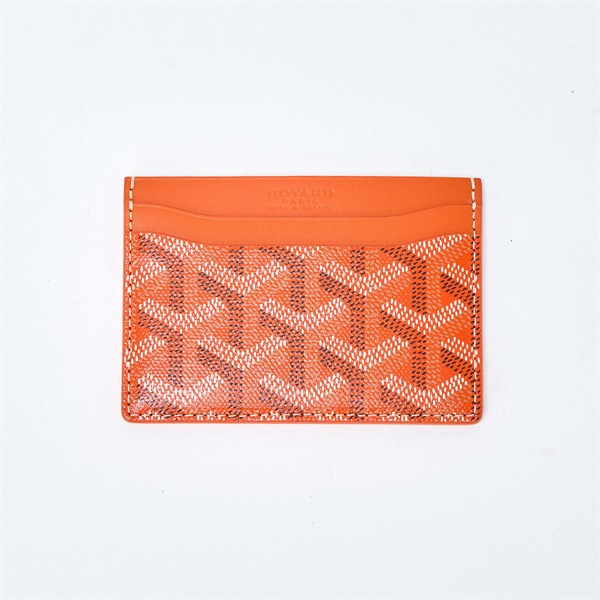 GOYARD サンシュルピス カードケース オレンジ PVC レザーの画像1