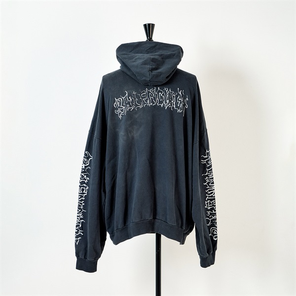 BALENCIAGA DIY Metal Outline Hoodie フーディ 4 グレー コットンの画像2