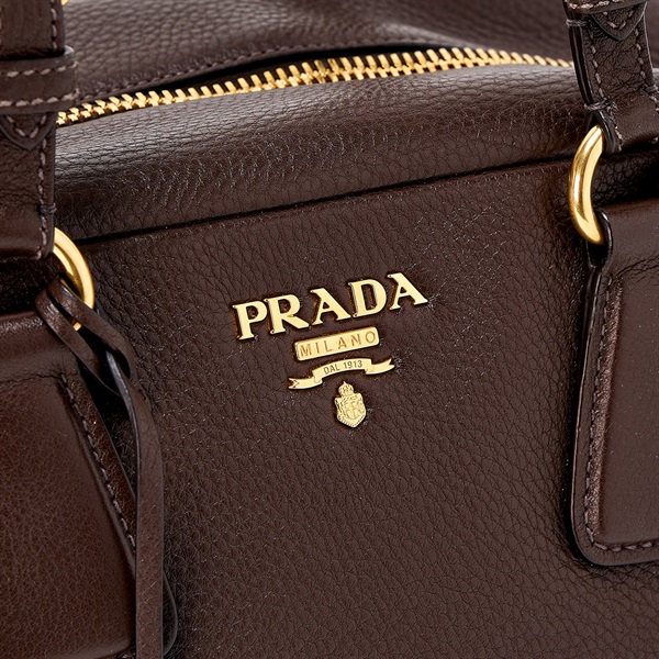 PRADA ショルダーバッグ ブラウン ゴールド ヴィッテロダイノの画像4