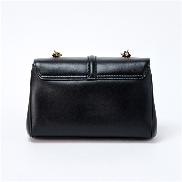 CELINE ティーン ソフト16 ショルダーバッグ 196853CR4.38NO  ブラック ゴールド カーフスキンの画像2