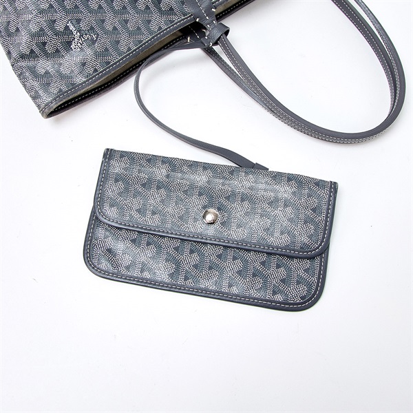 GOYARD サンルイ PM トートバッグ グレー PVCの画像4