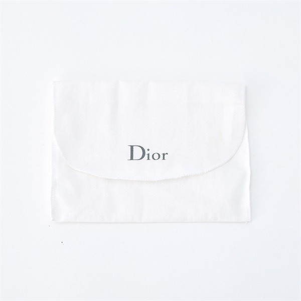 Christian Dior オブリーク サドル ロータス コンパクトウォレット グレー ゴールド キャンバス レザーの画像4