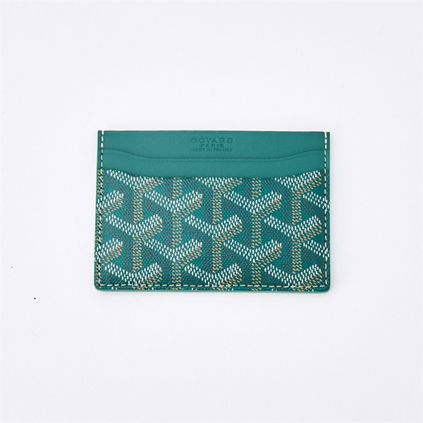 GOYARD サン・シュルピス カードケース グリーン PVC レザーの画像1