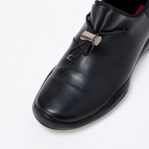 PRADA スニーカー 6 1/2 PS0742 ブラック レザーの画像6