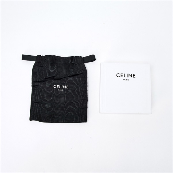 CELINE ベルト 85 U-NE-0251 ブラック ゴールド レザーの画像4