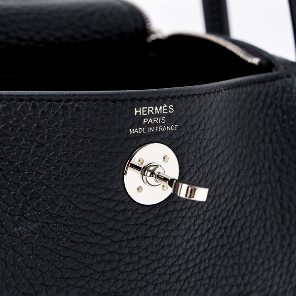 HERMES リンディ ミニ ショルダーバッグ W ブラック シルバー トリヨンクレマンスの画像4