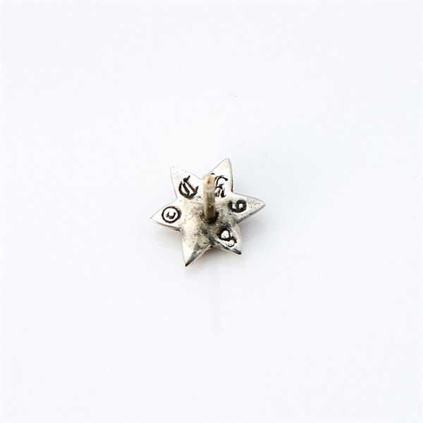 CHROME HEARTS カットアウト スター スタッド ピアス シルバー 925 14Kの画像2