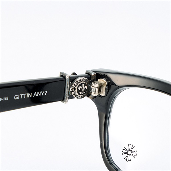 CHROME HEARTS GITTIN ANY? 眼鏡 49□19-145 ブラック 925 プラスチック |  MixTHINKS（ミックスシンクス） ｜ ヴィンテージアイテム・中古ブランド品・ブランド古着のセレクトショップ