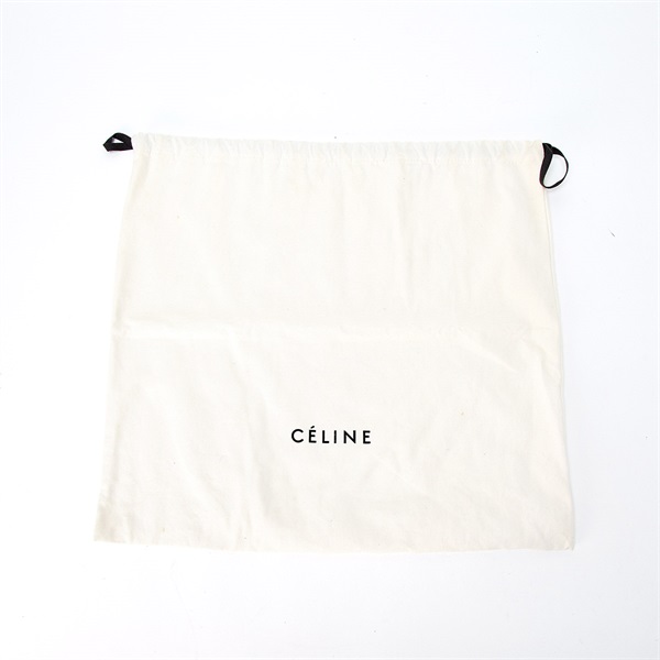 CELINE ラゲージ ハンドバッグ カーキグリーン マットゴールド レザーの画像7