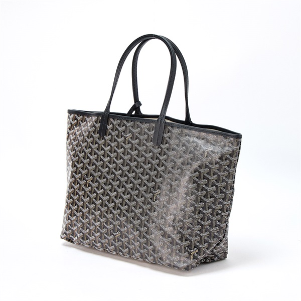 GOYARD サンルイ PM トートバッグ ブラック ブラウン PVCの画像1