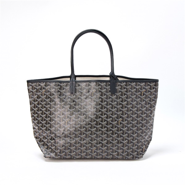 GOYARD サンルイ PM トートバッグ ブラック ブラウン PVCの画像2