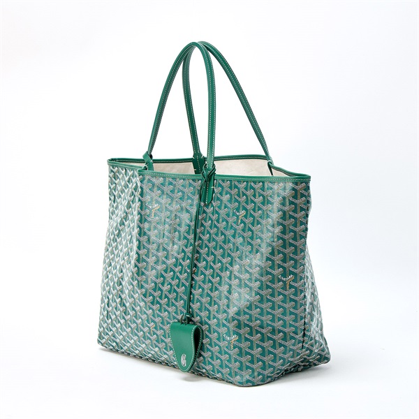 GOYARD サンルイ GM トートバッグ グリーン PVCの画像1