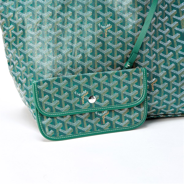 GOYARD サンルイ GM トートバッグ グリーン PVCの画像5