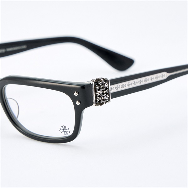 CHROME HEARTS HEY JACK U LATE - A 眼鏡 55□17-153 ブラック シルバー 925 プラスチックの画像2