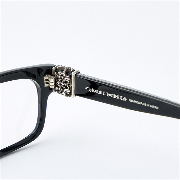 CHROME HEARTS HEY JACK U LATE - A 眼鏡 55□17-153 ブラック シルバー 925 プラスチックの画像3