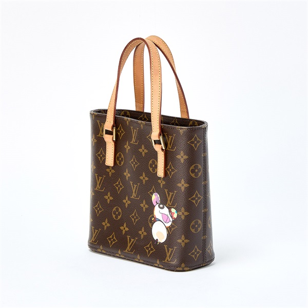 LOUIS VUITTON 村上隆 パンダ ヴァヴァンPM モノグラム ハンドバッグ M51173 ブラウン ゴールド PVCの画像1