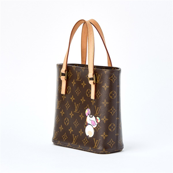 LOUIS VUITTON 村上隆 パンダ ヴァヴァンPM モノグラム ハンドバッグ M51173 ブラウン ゴールド PVCの画像1