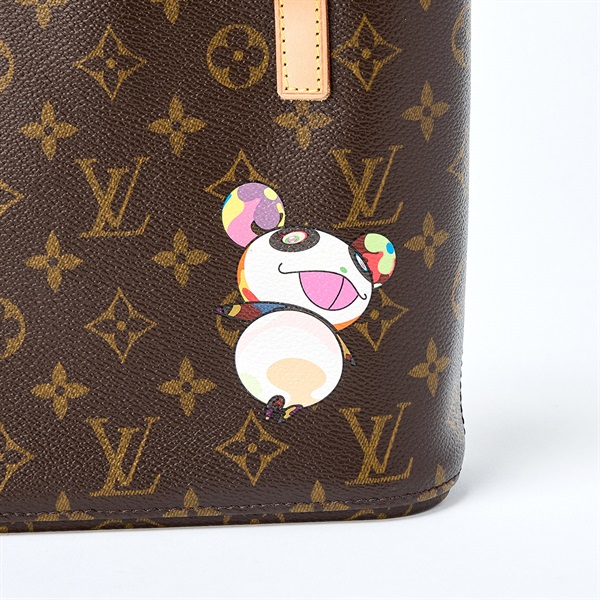 LOUIS VUITTON 村上隆 パンダ ヴァヴァンPM モノグラム ハンドバッグ M51173 ブラウン ゴールド PVCの画像4