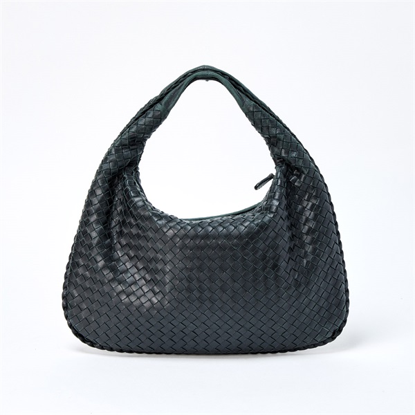 BOTTEGA VENETA クラシック イントレチャート ショルダーバッグ ブラック ブラック レザーの画像2