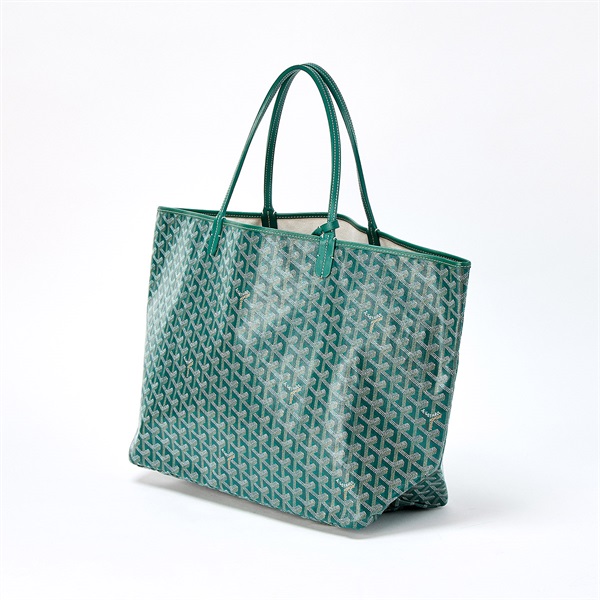 GOYARD サンルイ GM トートバッグ グリーン PVCの画像1