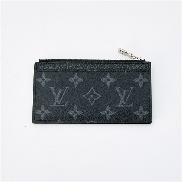 LOUIS VUITTON モノグラム エクリプス コンパクトウォレット M30271 ブラック シルバー PVC レザーの画像1