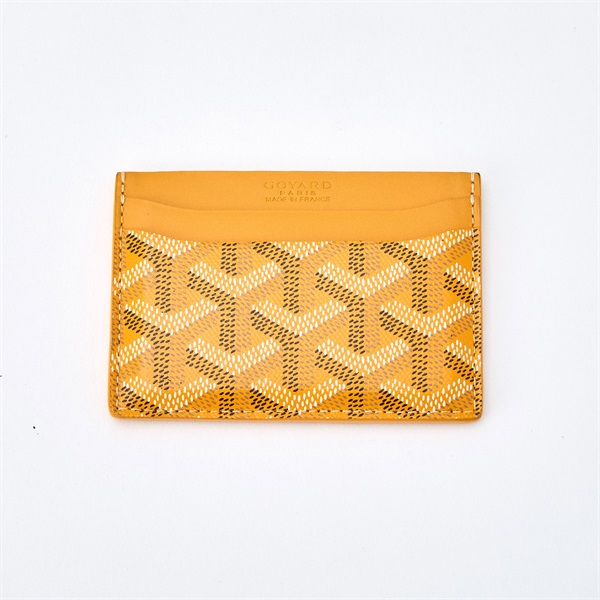 GOYARD サン・シュルピス カードケース イエロー PVC レザーの画像1