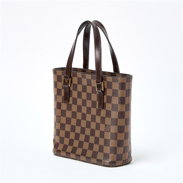 LOUIS VUITTON ダミエ ヴァヴァンPM ハンドバッグ N51175 ブラウン ゴールド PVCの画像1