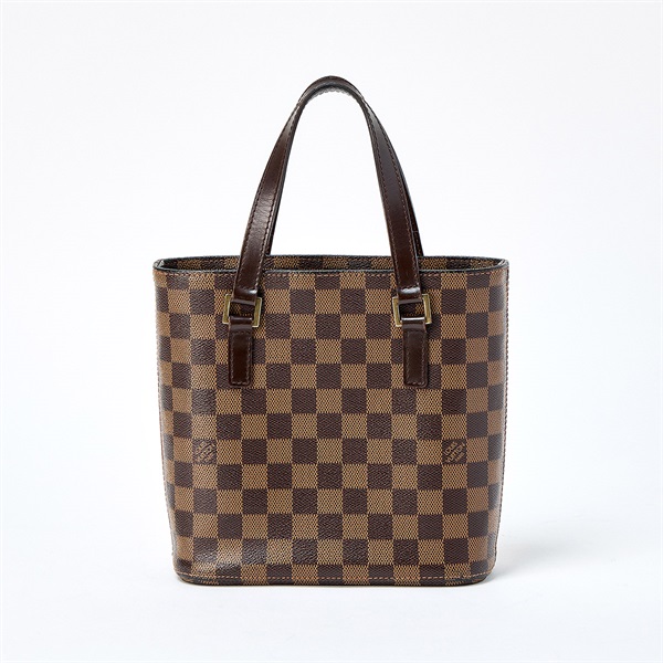 LOUIS VUITTON ダミエ ヴァヴァンPM ハンドバッグ N51175 ブラウン ゴールド PVCの画像2