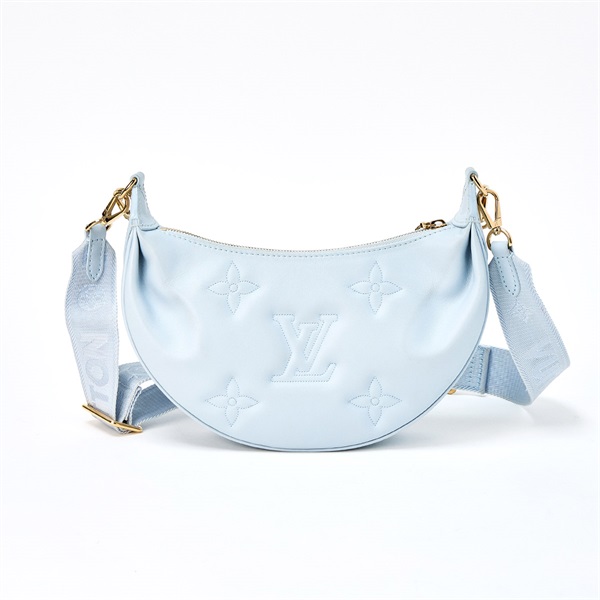 LOUIS VUITTON オーバー ザ ムーン バブルグラム ショルダーバッグ アイスブルー ゴールド カーフレザーの画像2