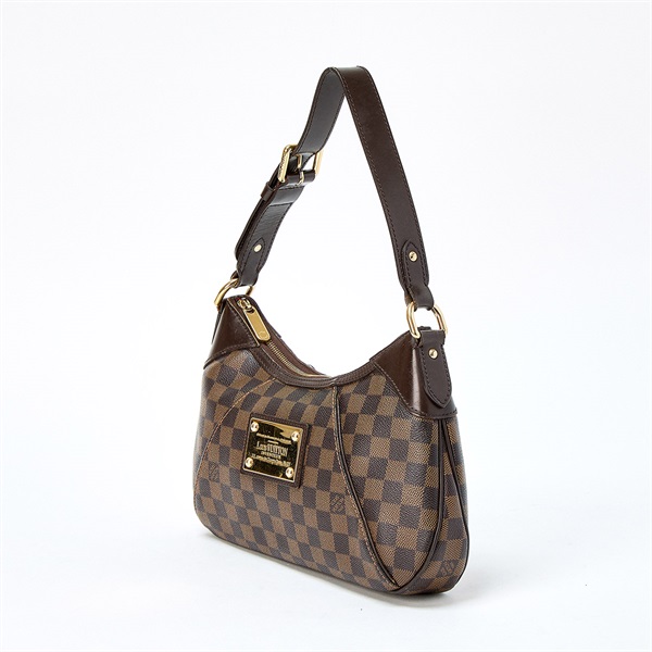 LOUIS VUITTON テムズ ダミエ ショルダーバッグ N48180 ブラウン PVCの画像1