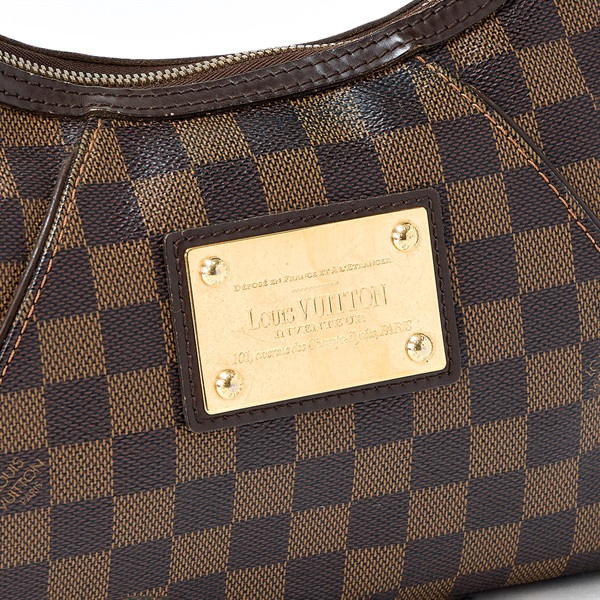 LOUIS VUITTON テムズ ダミエ ショルダーバッグ N48180 ブラウン PVCの画像4