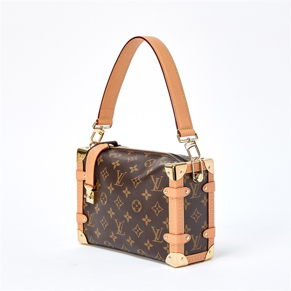 LOUIS VUITTON サイドトランク MM ショルダーバッグ M46815 ブラウン ゴールド PVCの画像1