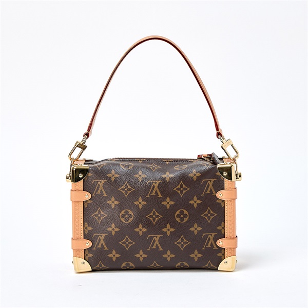 LOUIS VUITTON サイドトランク MM ショルダーバッグ M46815 ブラウン ゴールド PVCの画像2