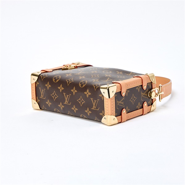 LOUIS VUITTON サイドトランク MM ショルダーバッグ M46815 ブラウン ゴールド PVCの画像5