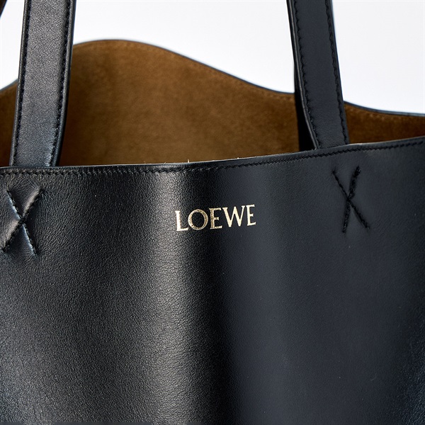 LOEWE パズル フォルド XL トートバッグ ブラック シャイニーカーフの画像4