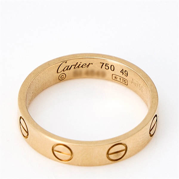 Cartier ミニ ラブ リング 49 イエローゴールド 750YGの画像2