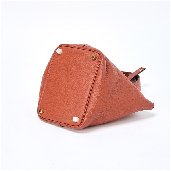 HERMES ピコタン ロック PM 2021年 Z ハンドバッグ キュイーブル ゴールド トリヨンクレマンスの画像4