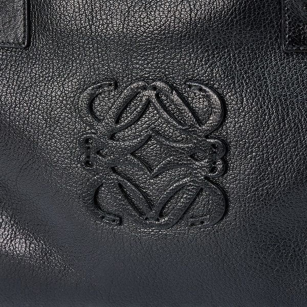LOEWE アマソナ 36 ハンドバッグ ブラック ゴールド ゴードスキンの画像4