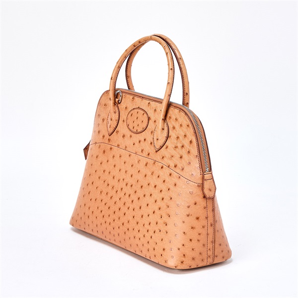 HERMES ボリード 31 2004年 □H ハンドバッグ チェスナッツ シルバー オーストリッチの画像1