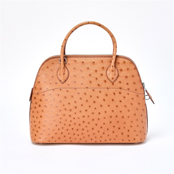 HERMES ボリード 31 2004年 □H ハンドバッグ チェスナッツ シルバー オーストリッチの画像2