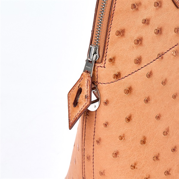 HERMES ボリード 31 2004年 □H ハンドバッグ チェスナッツ シルバー オーストリッチの画像4