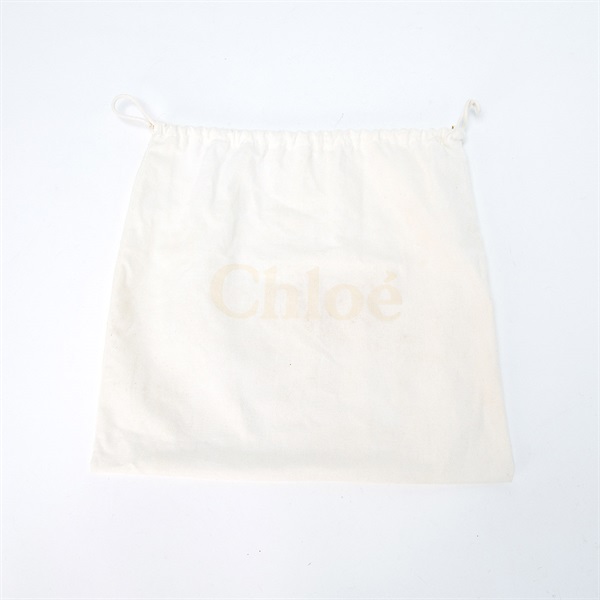 Chloe ケララ ハンドバッグ ブラック ゴールド レザーの画像8