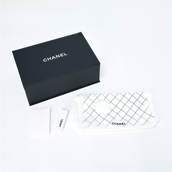 CHANEL マトラッセ ダブルフラップダブルチェーン 23 2021年 ショルダーバッグ ブラック ゴールド キャビアスキンの画像7
