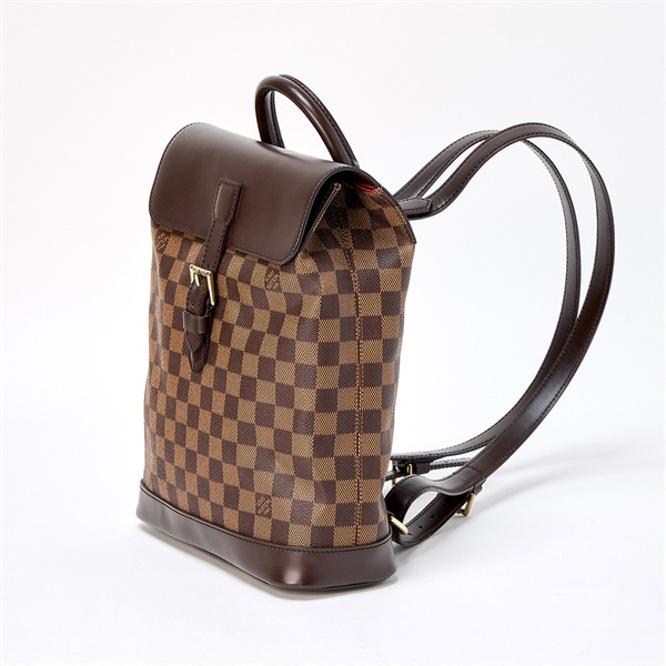 LOUIS VUITTON ダミエ ソーホー バックパック N51132 ブラウン ゴールド PVCの画像1