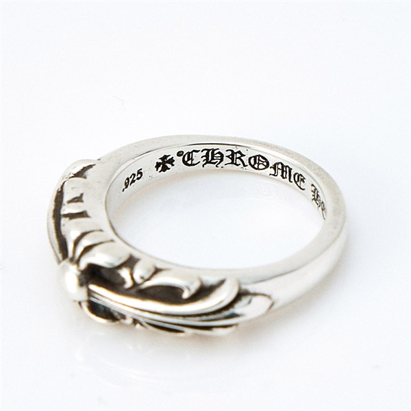 CHROME HEARTS ベイビー クラシック フローラルクロス リング シルバー 925の画像1