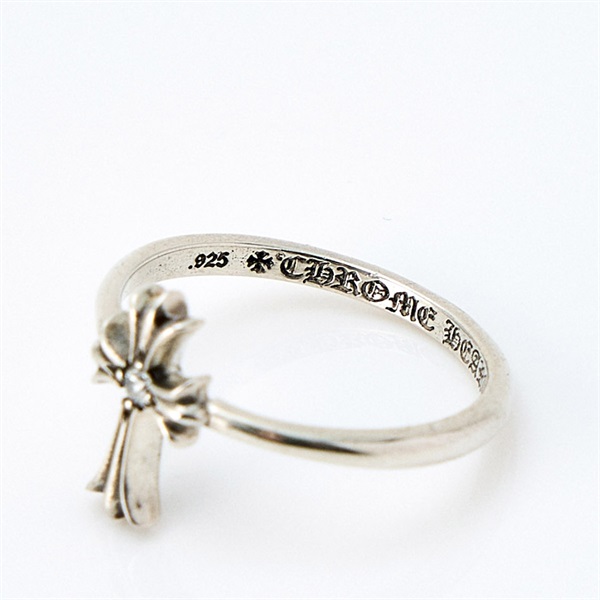 CHROME HEARTS バブルガムCHクロス 1ダイヤ リング シルバー 925の画像1