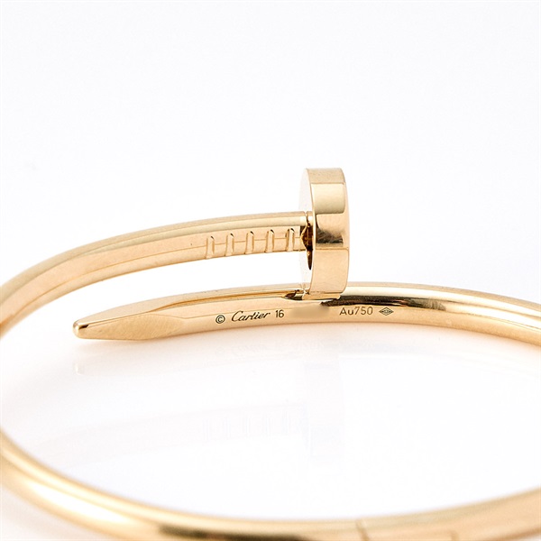 Cartier ジュストアンクル バングル 16 ピンクゴールド 750PGの画像3
