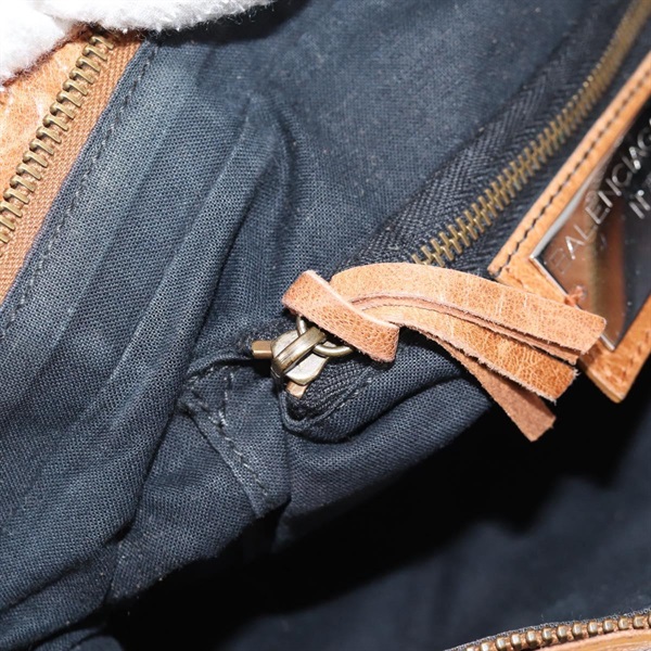 BALENCIAGA ファースト ハンドバッグ 103208 ブラウン マットゴールド レザーの画像6