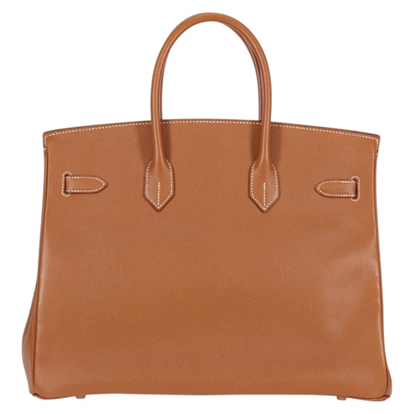 HERMES バーキン 35 1997年 □A ハンドバッグ ゴールド ゴールド クシュベルの画像2